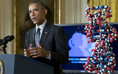 奥巴马25日在白宫发话要搞大动作  全美共建精准医学